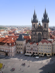 Obraz premium Prague center square