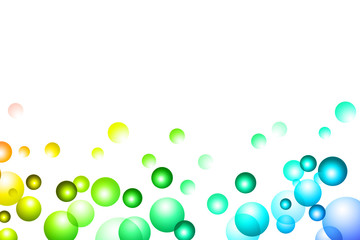 colored bubbles background