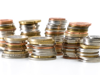 Stacks of money coins