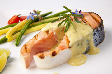 Grilled Salmon Steak