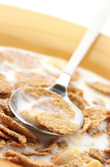 Breakfast cereal with milk