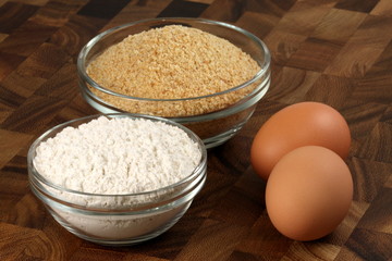 breaded ingredients