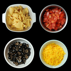 Diced Black Olives in Bowl