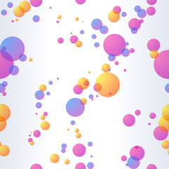 Seamless background with bubbles. Includes transparencies