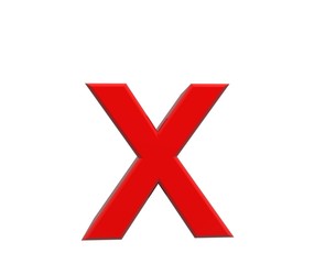 Buchstabe x © imaginando