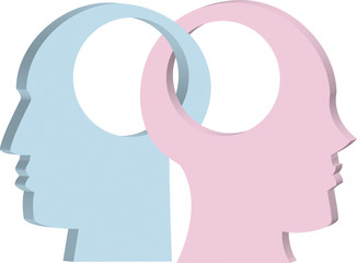 Hombre y mujer unidos