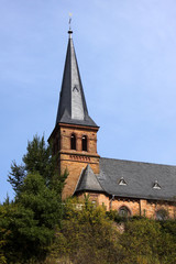 Fototapeta na wymiar Ewangelicki Kościół Saarburg