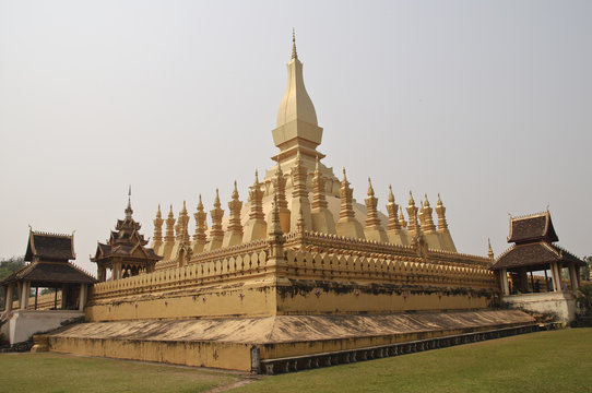Stupa  That Luang in Vientiane,Laos,Asien