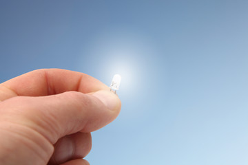 led