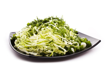 green vegetarian salad