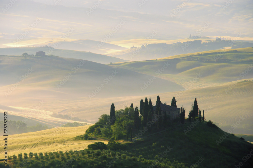 Wall mural toskana huegel - tuscany hills 03