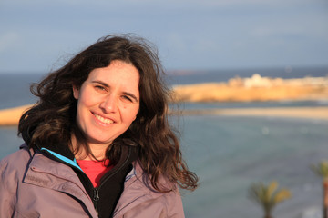 woman by the sea