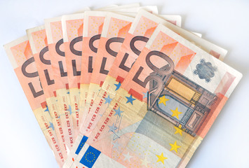 ein kleines Vermögen - 50 Euroscheine