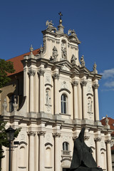 Fototapeta na wymiar Kościół Sióstr Wizytek w Warszawie