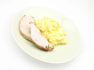 Turkey with Scrambled Eggs
