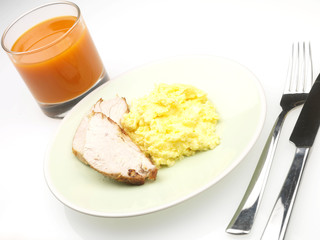 Turkey with Scrambled Eggs