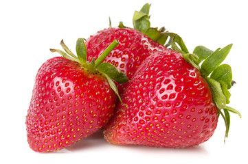 Three strawberries