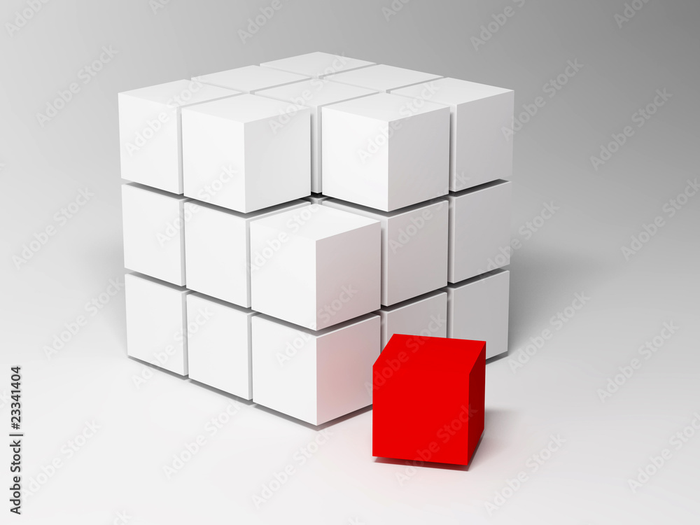 Poster cubes. abstract background