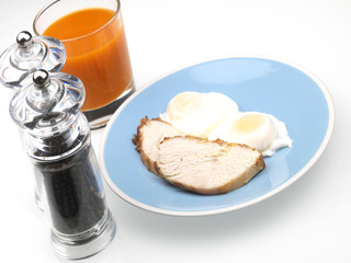 Turkey with Poached Eggs