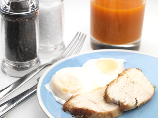 Turkey with Poached Eggs