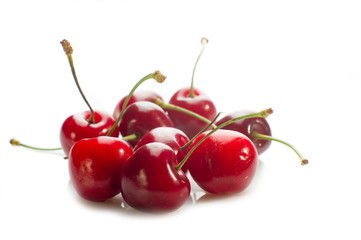 Obraz na płótnie Canvas cherries on bowl - ciotola di ciliege