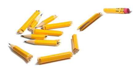 Broken Pencil Pieces
