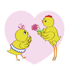 Chikens in love