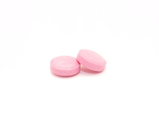 Obraz na płótnie Canvas Pink tablets