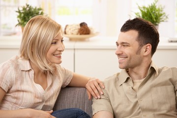 Young couple at home