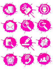 Pink icons