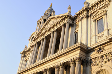 details of columns Saint Paul's Cathedral London