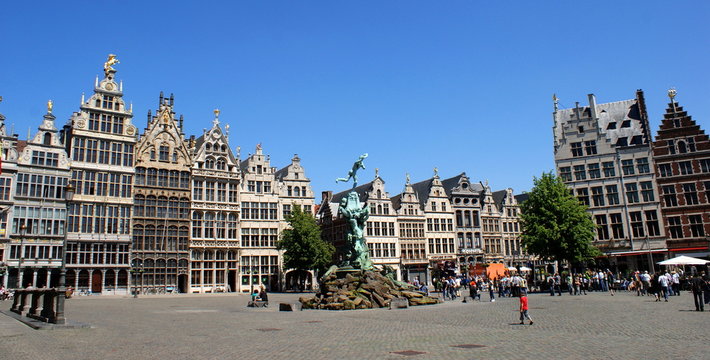 Mittelalterliche Architektur am Grote Markt in Antwerpen