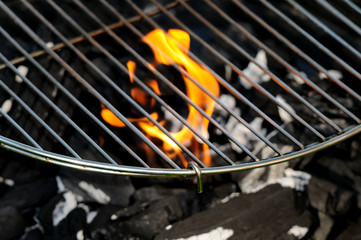 charcoal fire