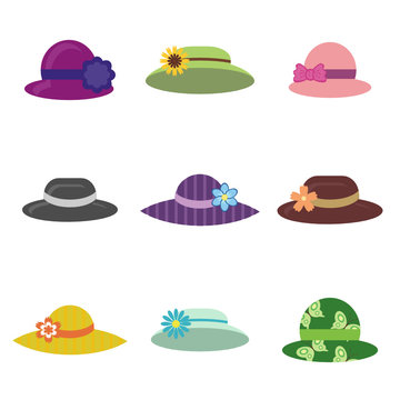 set with hats