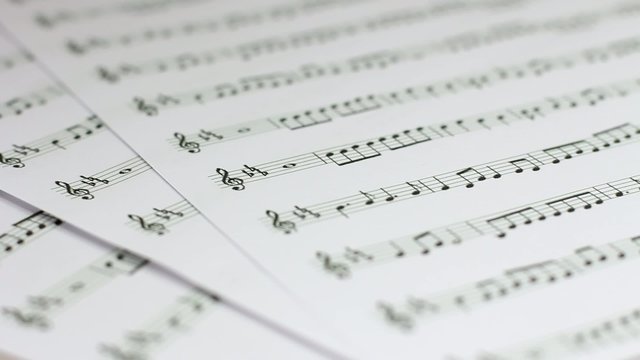 Music notes background video