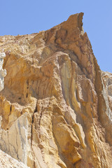 the sand cliffs at Alum Bay, Isle of Wight