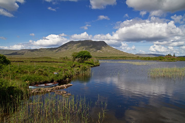 Lake in Connemara Mountains