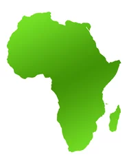 Deurstickers Afrika kaart © Speedfighter