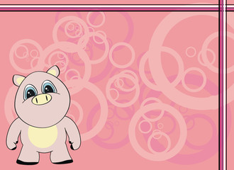 cartoon pig background