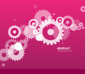 Abstract background with wheels.