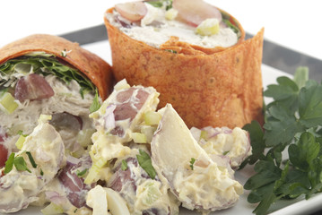 Chicken salad wrap