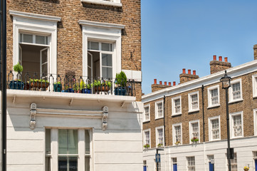 Obraz premium Typical Apartments Building at West-London,