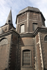 Obraz premium Saint John the Evangelist collegiate church in Liege city Wallo