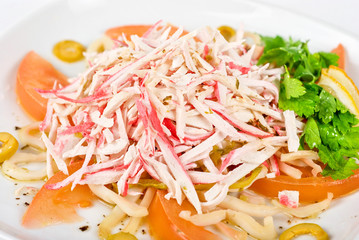 salad of crab meat