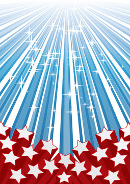 Background with elements of USA flag, vector eps 10.0