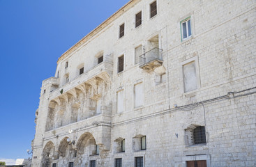 Fototapeta na wymiar Seminarium Pałac. Molfetta. Apulia.