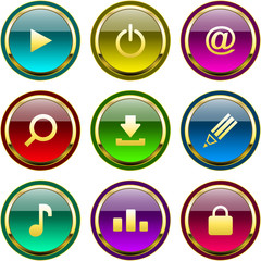 Vector beautiful icon set