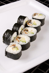 sushi on the plate