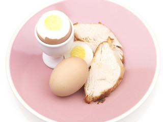 Turkey with Boiled Eggs