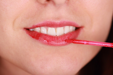 Naklejka premium Lip gloss